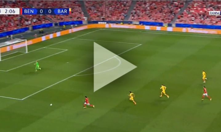 Nunez STRZELA GOLA Barcelonie w 2 minucie meczu! 1-0 [VIDEO]